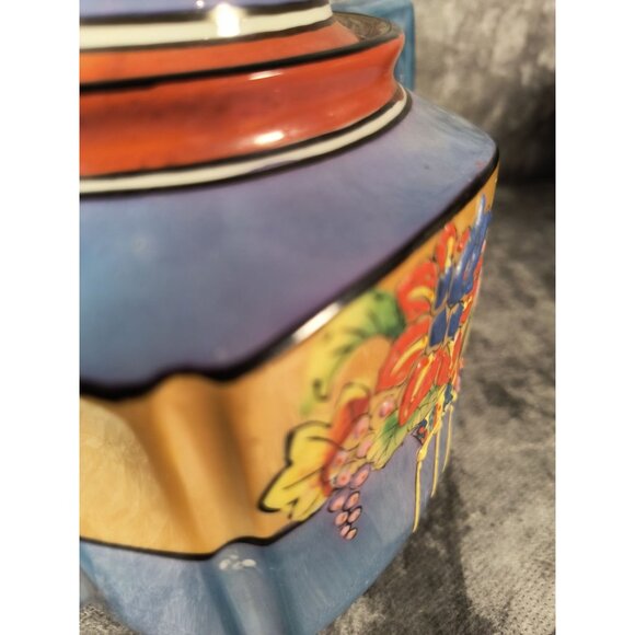 Antique TT Takito Lustre Ware Teapot Hand Painted Floral Hand-Painted - Picture 8 of 9